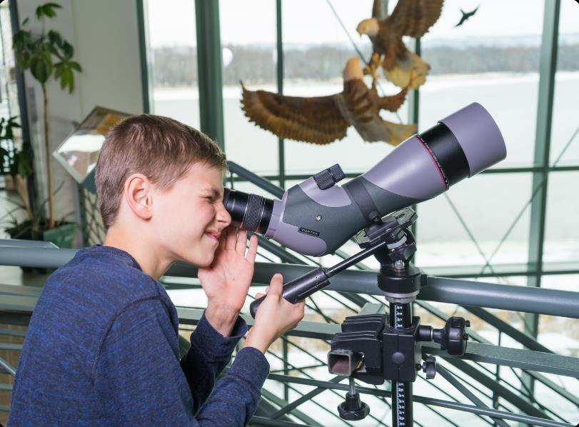 Kid With Telescope